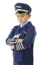 Uhappy Young Pilot Royalty Free Stock Photo