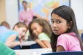 Elementary school pupil being bullied Royalty Free Stock Photo