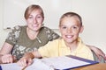 Elementary School Teacher and her student Royalty Free Stock Photo