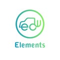 Elements abstract mark logo template