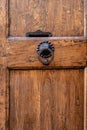 Elements of architectural decoration of buildings, lattice gates on the streets in Italy, old doors, public places