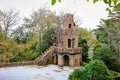 Elements of architectural structures in Quinta Regaleira. Sintra Portugal