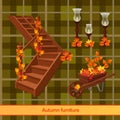 Elements of the autumn scenery, decor