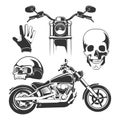 Elements for biker labels Royalty Free Stock Photo