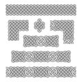 Elements of Celtic frames. Celtic knot Royalty Free Stock Photo
