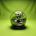 Elements creates an indoor micro-ecosystem, ideal for small space Royalty Free Stock Photo