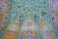 Elements of decor of Nasir Ol-Molk mosque, Shiraz, Iran