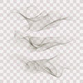 Elements of design. A wave of many gray lines. Abstract wavy stripes on a white background isolated. Set of gray waves.