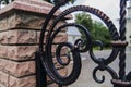 Elements of forged decorative forged fencing