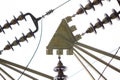 Elements of high voltage transmission of electricity Royalty Free Stock Photo