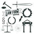 Elements for lawyer logo design