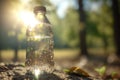 Elements and precautions against sunstroke. Help in hot weather, taking care of your health in the summer, in bright sun Royalty Free Stock Photo