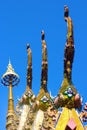 Elements of Thai Temple sculpture Royalty Free Stock Photo