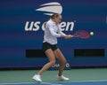 Elena Rybakina of Kazakhstan during practice at the 2023 US Open at Billie Jean King National Tennis Center in New York