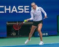 Elena Rybakina of Kazakhstan during practice at the 2023 US Open at Billie Jean King National Tennis Center in New York