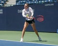 Elena Rybakina of Kazakhstan during practice at the 2023 US Open at Billie Jean King National Tennis Center in New York