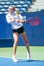 Elena Rybakina of Kazakhstan during practice at the 2023 US Open at Billie Jean King National Tennis Center in New York