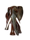 Hand carved wooden elephant