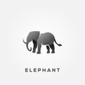 Elephant Animal Silhouette Vector Design Royalty Free Stock Photo