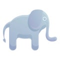 Elephant bath toy icon, cartoon style Royalty Free Stock Photo