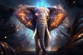 Elephant Beautiful Unique Illustration. Generative AI