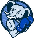 Elephant Boxing Gloves Democrat Mascot