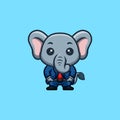 Elephant Business Cute Creative Kawaii Cartoon