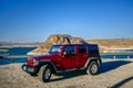 The famous off-road Jeep vehicle in Elephant Butte, New Mexico