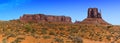 Elephant Butte and West Mitten Butte , Monument Valley tribal park