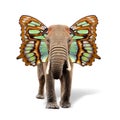 Elephant with butterfly wings