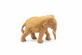 Elephant carved out of hardwood isolated on a white background. Thailand Royalty Free Stock Photo
