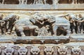 Elephant carving at the Jagdish Temple, Udaipur, Rajasthan, India Royalty Free Stock Photo