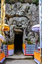 Elephant cave in Goa Gajah, Bali, Indonesia Royalty Free Stock Photo