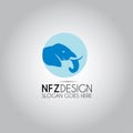 Elephant Circular Template Logo