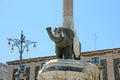 Elephant column statue symbol of Catania City in Sicily, Italy Royalty Free Stock Photo