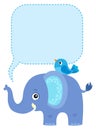 Elephant with copyspace theme 1 Royalty Free Stock Photo