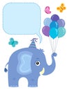 Elephant with copyspace theme 3 Royalty Free Stock Photo