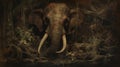 Elephant In The Deep Forest: Dark And Gritty Art Inspired By The Wendigo