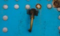 Elephant, detail of an old door in the Medina, Rabat, Morocco. Royalty Free Stock Photo