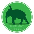 elephant with Elephant mahout Asia walking, graphics design vector outline Illustration isolated