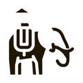 Elephant For Excursions Icon Vector