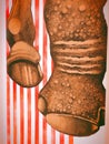 Elephant feet wall art mural (Fitchburg, Ma)