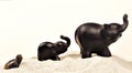 Elephant figurine on an isolated background with different effect Royalty Free Stock Photo