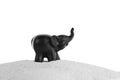 Elephant figurine on an isolated background with different effect Royalty Free Stock Photo