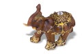 Elephant Figurine, Statue Isolated