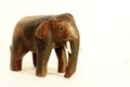 Elephant figurine on white background Royalty Free Stock Photo