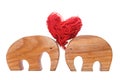 Decorative elephants keep the heart together