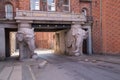 Gate of elephants at Carlsberg Brewery Royalty Free Stock Photo
