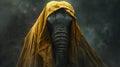 Elephant with a golden drape Royalty Free Stock Photo