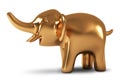 Elephant. Golden statuette Royalty Free Stock Photo